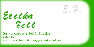 etelka hell business card